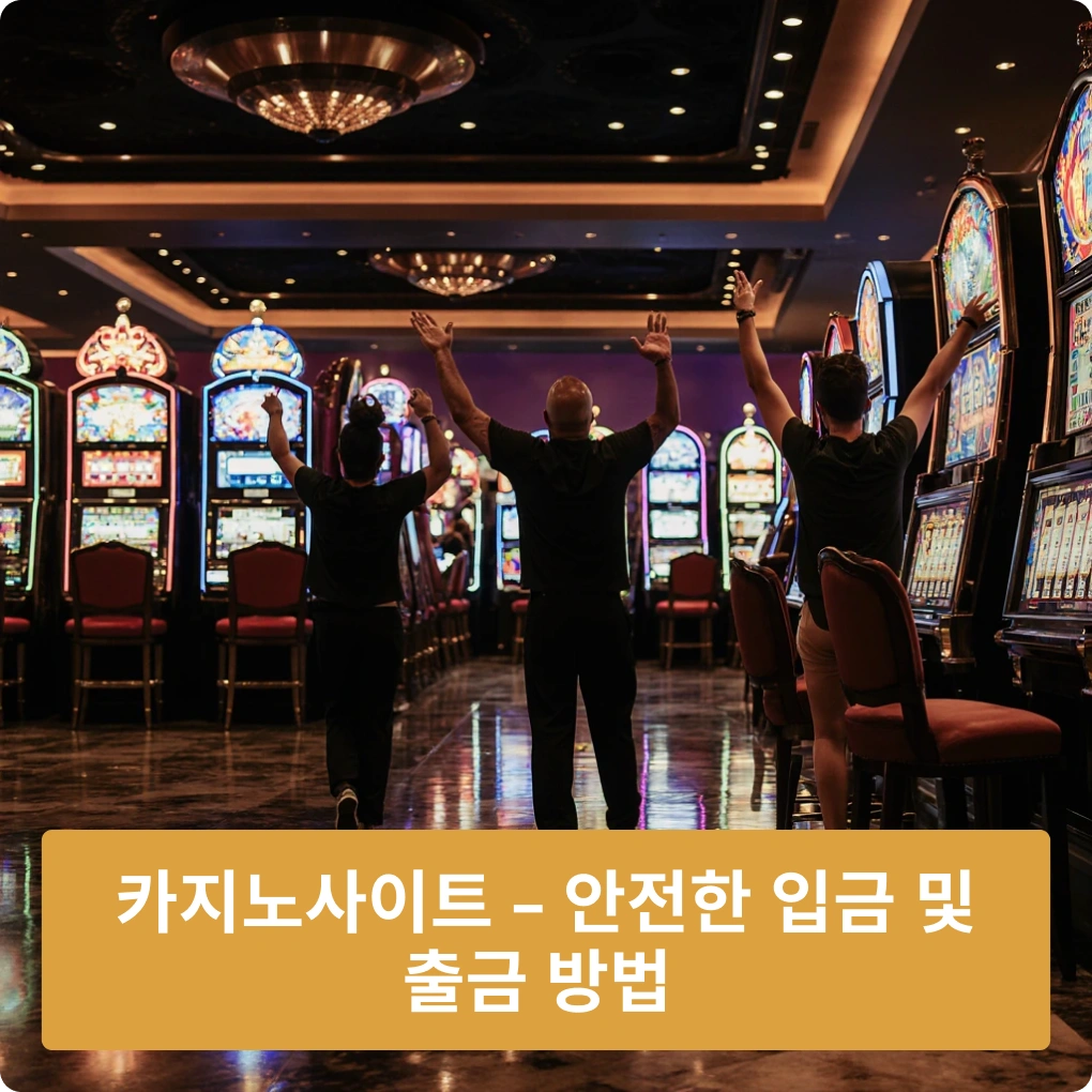 카지노사이트 – 안전한 입금 및 출금 방법