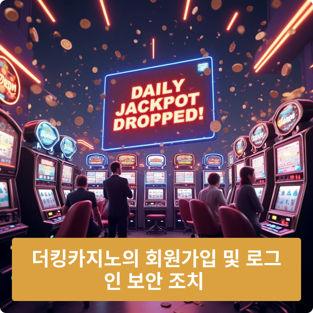 더킹카지노 회원가입 및 로그인 보안 조치